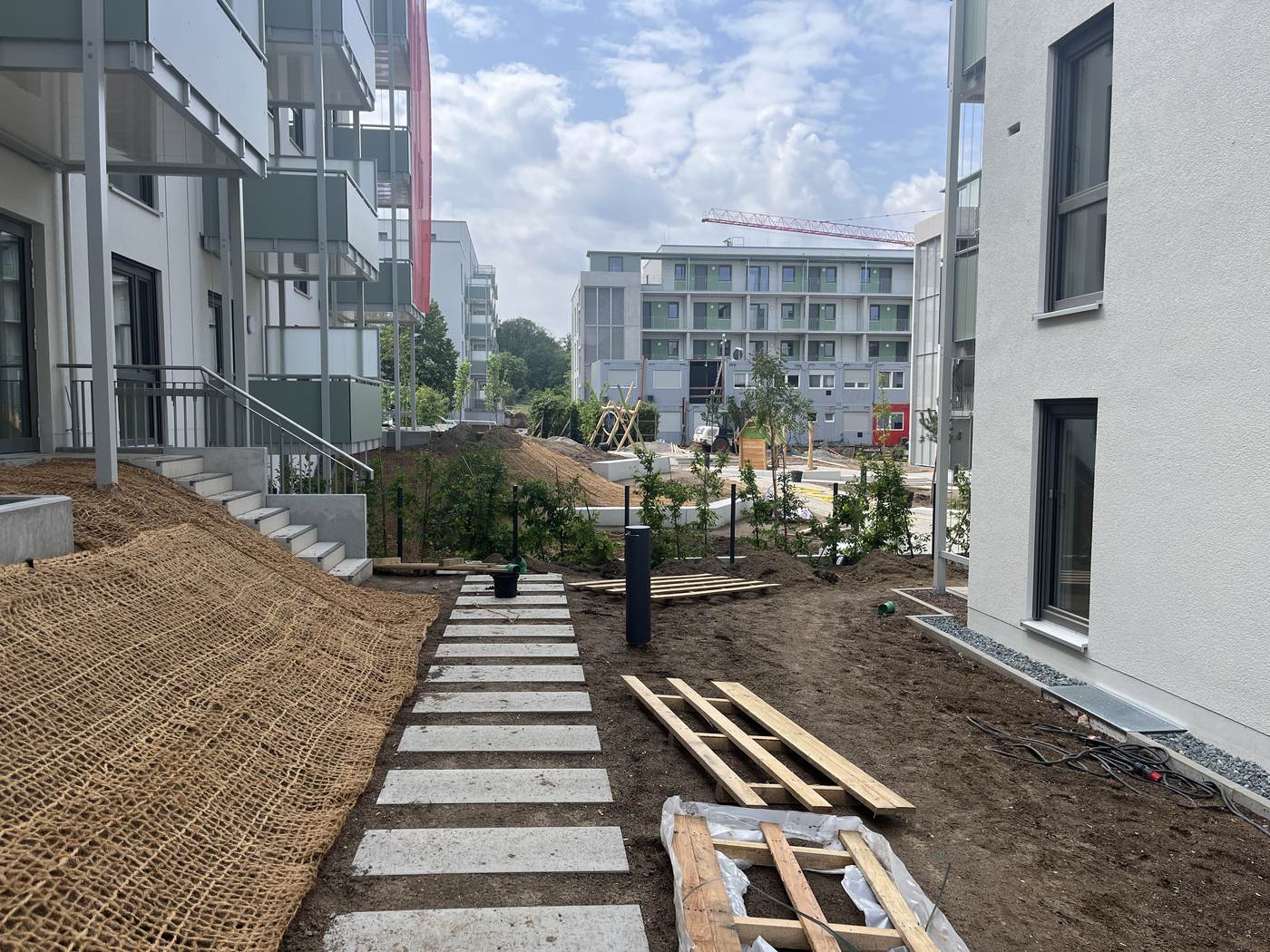 „Ludwigshöh“, Darmstadt — Wegeverbindung zwischen den Baufeldern