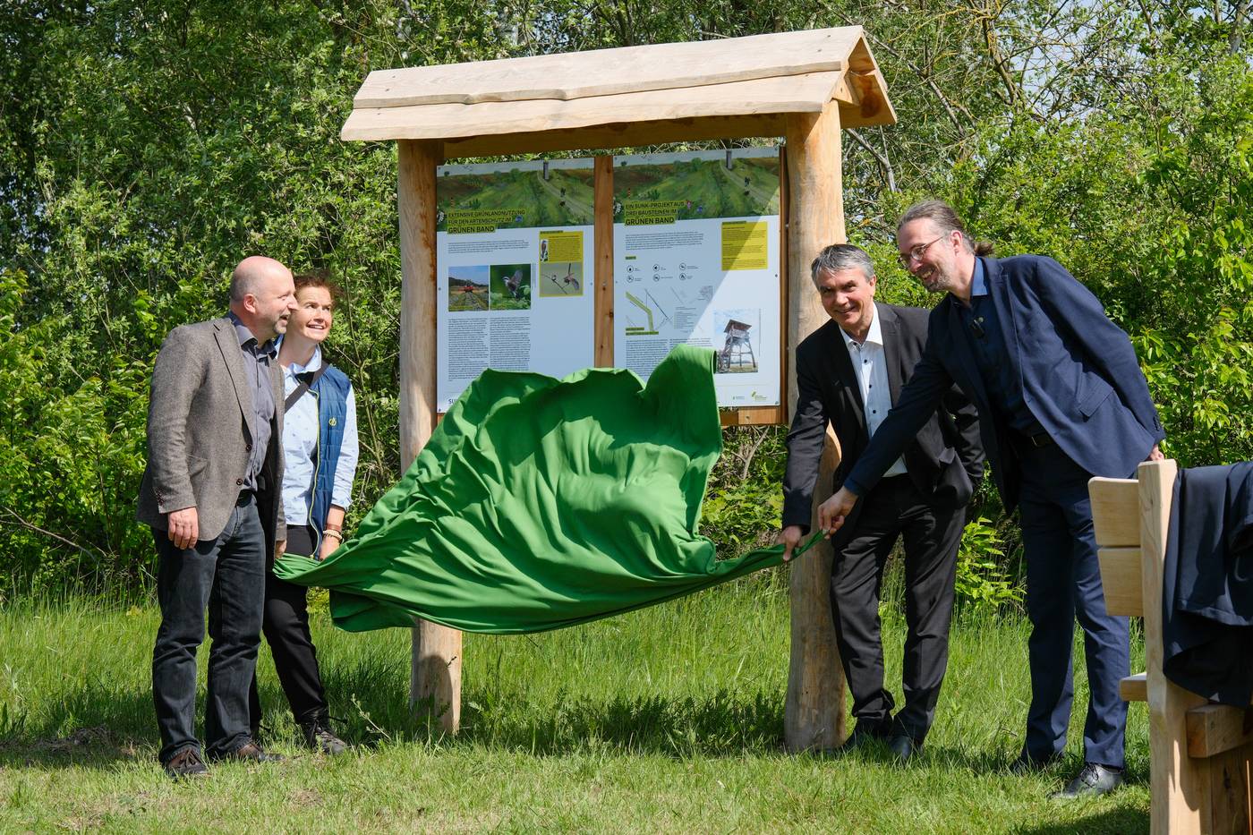 Biosphärenreservat Drömling — Enthüllung der Infotafel